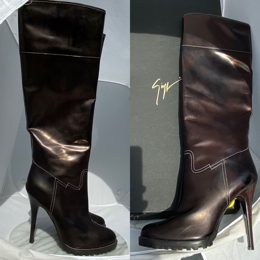🆕 Giuseppe Zanotti Knee-High Boots Stilettos 40 9